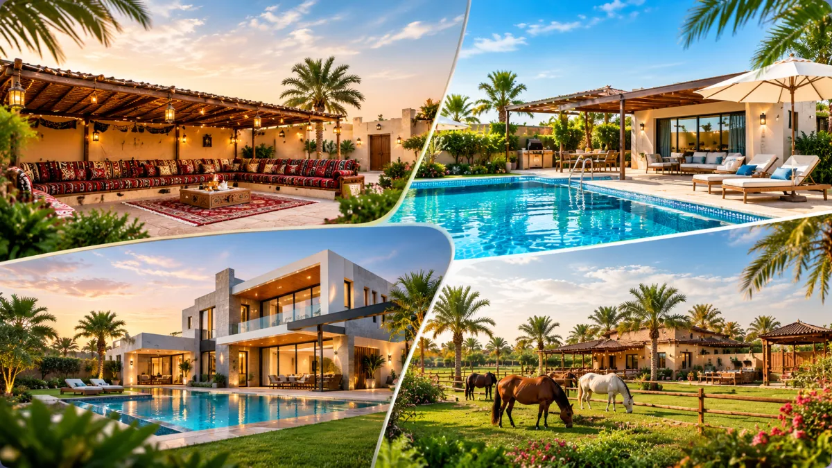 Istiraha, Chalet, Villa or Farm? The Real Differences and How to Choose in the UAE 2026